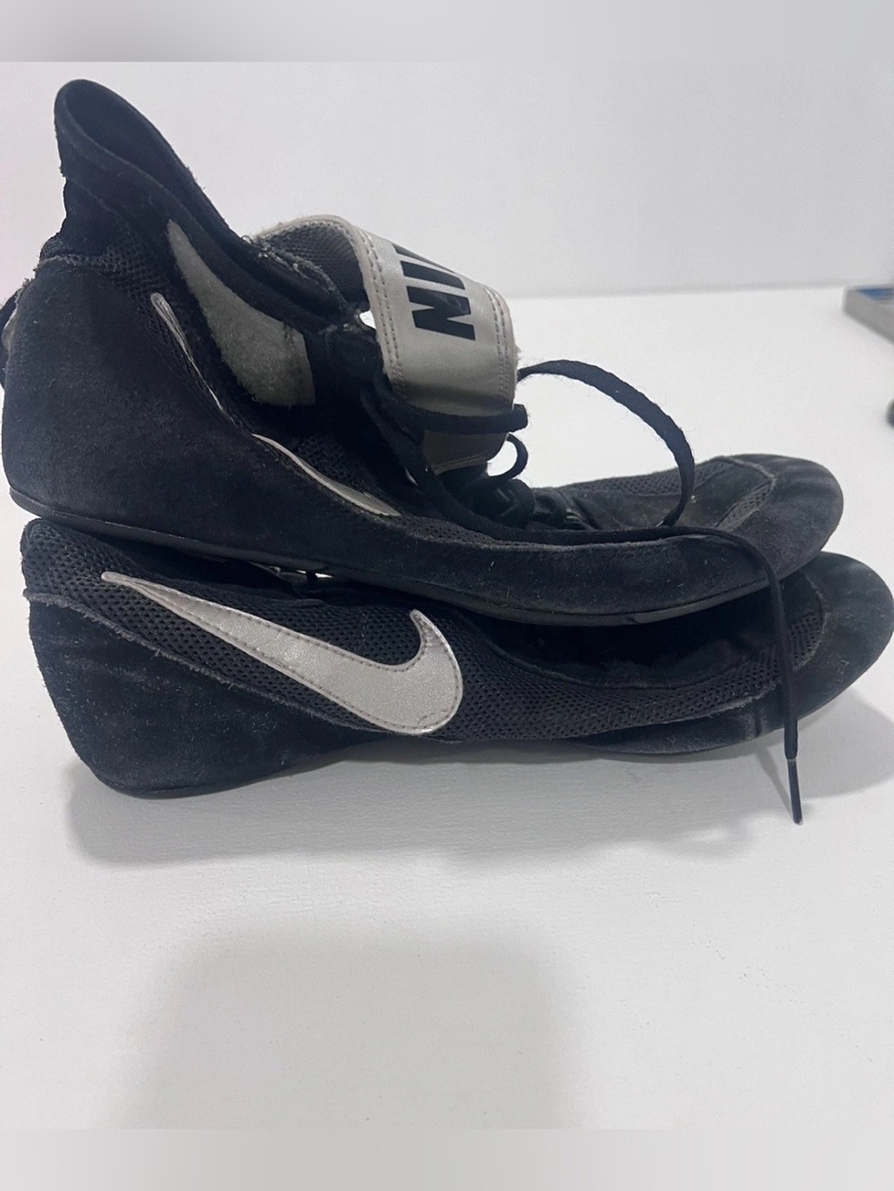 Nike Speed Sweep VII Wrestling Shoes Black White Men's Size 11